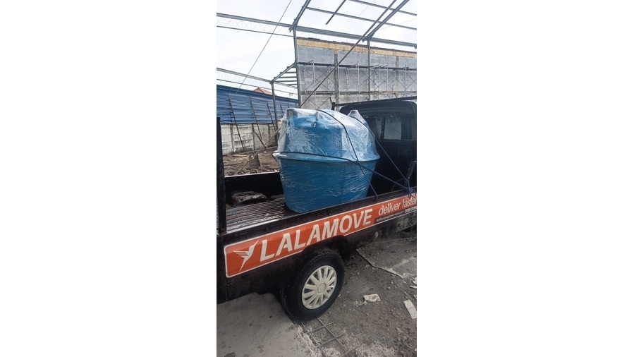 Pengiriman Bio Septictank 1000 L di PT Karana Panorama Logistik